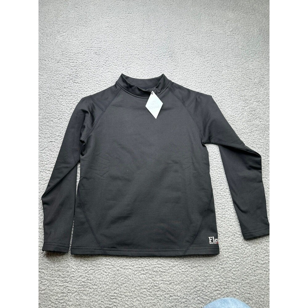 Fitst4 equestrian top with thumb holes unisex xl new black